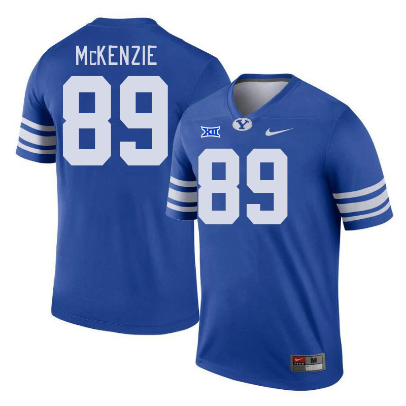 Men #89 Dominique McKenzie BYU Cougars College Football Jerseys Stitched Sale-Royal